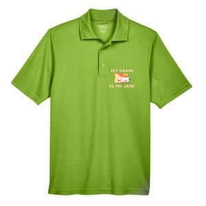 1St Grade Is My Jam Funny 1St Grade Teachers Cool Gift Men's Origin Performance Pique Polo