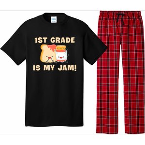 1St Grade Is My Jam Funny 1St Grade Teachers Cool Gift Pajama Set