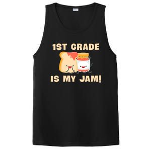 1St Grade Is My Jam Funny 1St Grade Teachers Cool Gift PosiCharge Competitor Tank