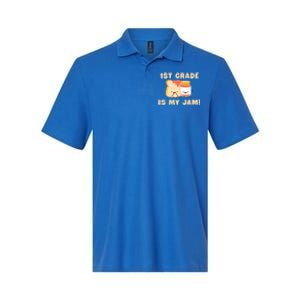 1St Grade Is My Jam Funny 1St Grade Teachers Cool Gift Softstyle Adult Sport Polo