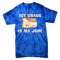 1St Grade Is My Jam Funny 1St Grade Teachers Cool Gift Tie-Dye T-Shirt