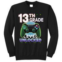 13th Grade Level Unlocked Video Gamer Teenager Birthday Sweatshirt