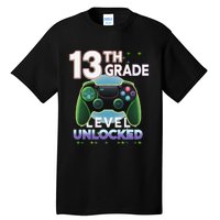 13th Grade Level Unlocked Video Gamer Teenager Birthday Tall T-Shirt