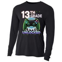 13th Grade Level Unlocked Video Gamer Teenager Birthday Cooling Performance Long Sleeve Crew