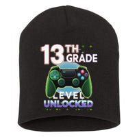 13th Grade Level Unlocked Video Gamer Teenager Birthday Short Acrylic Beanie