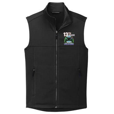 13th Grade Level Unlocked Video Gamer Teenager Birthday Collective Smooth Fleece Vest