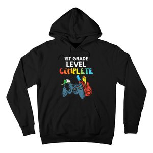 1st Grade Level Complete Gaming Last Day Of School Gamer Hoodie