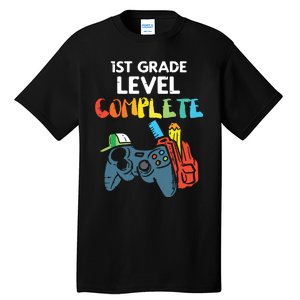 1st Grade Level Complete Gaming Last Day Of School Gamer Tall T-Shirt