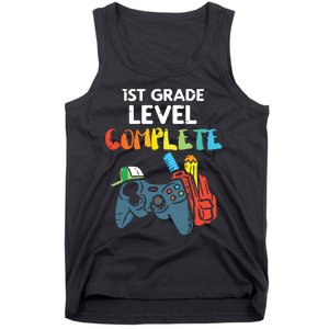 1st Grade Level Complete Gaming Last Day Of School Gamer Tank Top