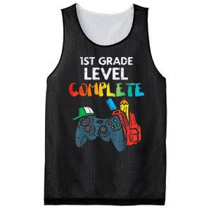 1St Grade Level Complete Gaming  Last Day Of School Gamer Mesh Reversible Basketball Jersey Tank