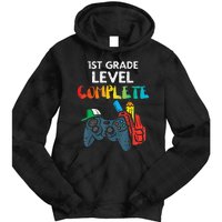 1St Grade Level Complete Gaming  Last Day Of School Gamer Tie Dye Hoodie