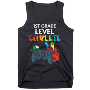 1St Grade Level Complete Gaming  Last Day Of School Gamer Tank Top