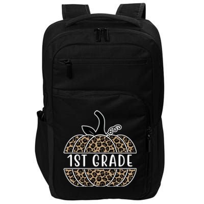 1st Grade Leopard Pumpkin Impact Tech Backpack