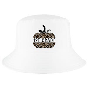 1st Grade Leopard Pumpkin Cool Comfort Performance Bucket Hat