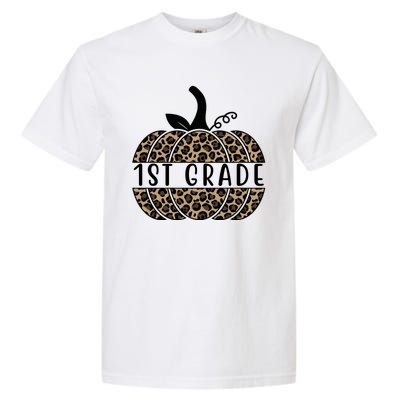 1st Grade Leopard Pumpkin Garment-Dyed Heavyweight T-Shirt