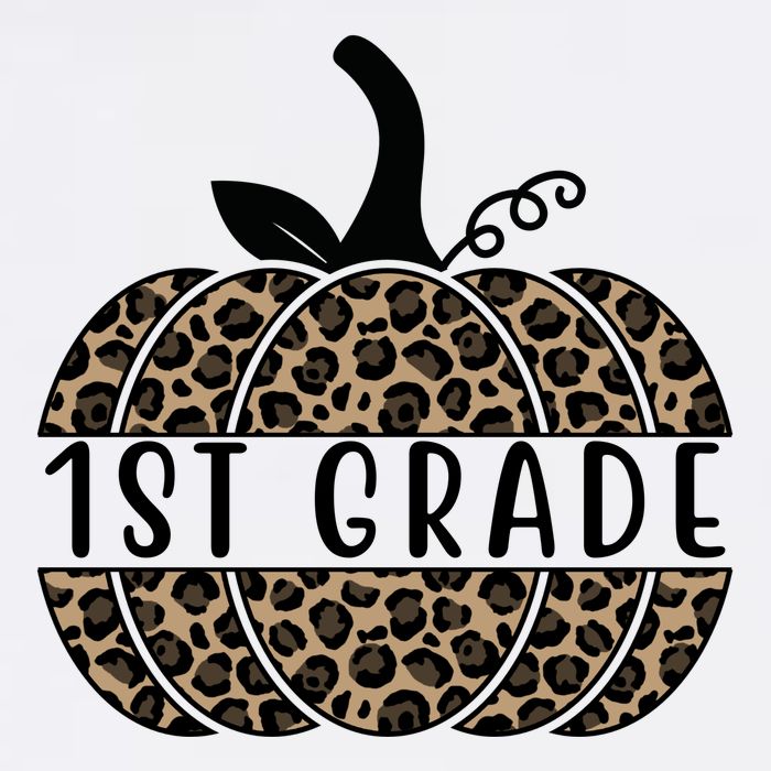 1st Grade Leopard Pumpkin Cooling Performance Crew T-Shirt