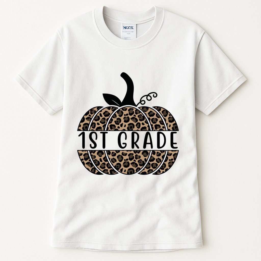 1st Grade Leopard Pumpkin Tall T-Shirt