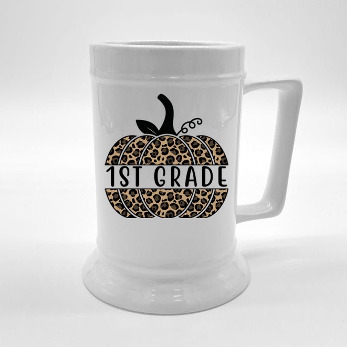 1st Grade Leopard Pumpkin Beer Stein