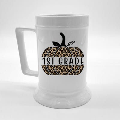 1st Grade Leopard Pumpkin Beer Stein