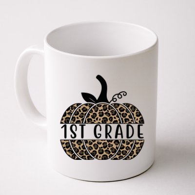 1st Grade Leopard Pumpkin Coffee Mug