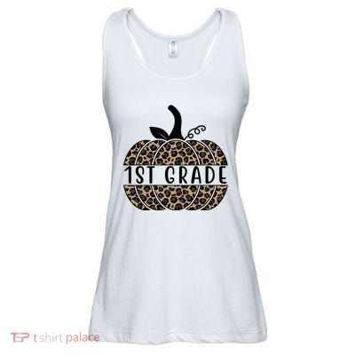 1st Grade Leopard Pumpkin Ladies Essential Flowy Tank