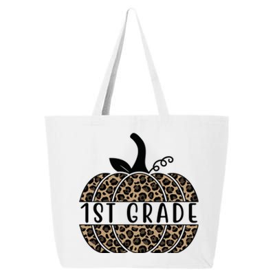 1st Grade Leopard Pumpkin 25L Jumbo Tote