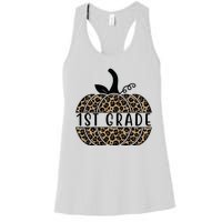 1st Grade Leopard Pumpkin Women's Racerback Tank