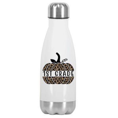 1st Grade Leopard Pumpkin Stainless Steel Insulated Water Bottle