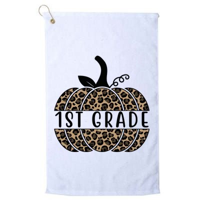 1st Grade Leopard Pumpkin Golf Towel
