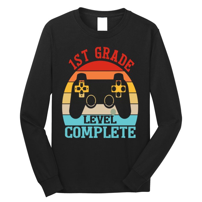 1st Grade Level Complete Last Day Of School Graduation Long Sleeve Shirt