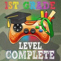 1St Grade Level Complete Last Day Of School Graduation Legacy Tie Dye Trucker Hat