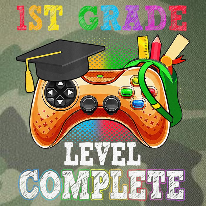 1St Grade Level Complete Last Day Of School Graduation Legacy Tie Dye Trucker Hat