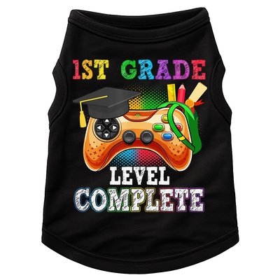 1St Grade Level Complete Last Day Of School Graduation Doggie Tank