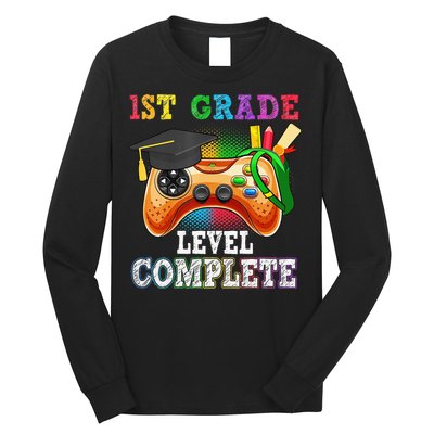 1St Grade Level Complete Last Day Of School Graduation Long Sleeve Shirt