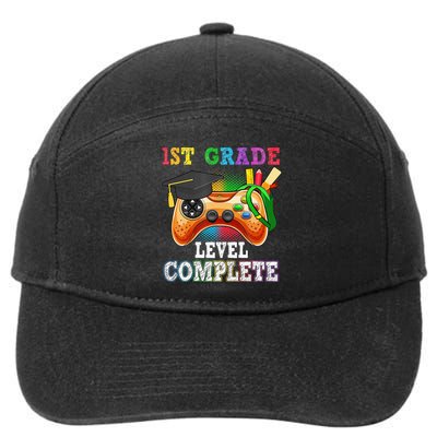 1St Grade Level Complete Last Day Of School Graduation 7-Panel Snapback Hat