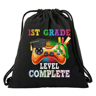 1St Grade Level Complete Last Day Of School Graduation Drawstring Bag