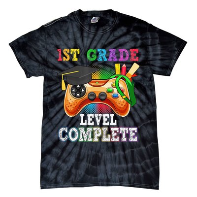 1St Grade Level Complete Last Day Of School Graduation Tie-Dye T-Shirt