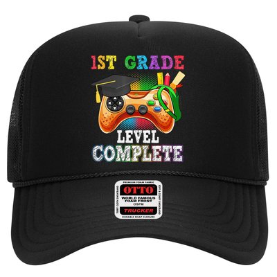 1St Grade Level Complete Last Day Of School Graduation Trucker Hat