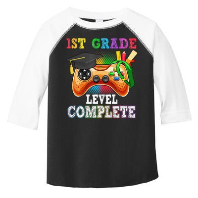 1St Grade Level Complete Last Day Of School Graduation Toddler Fine Jersey T-Shirt