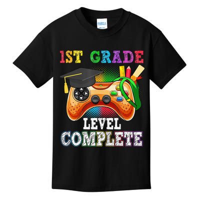 1St Grade Level Complete Last Day Of School Graduation Kids T-Shirt