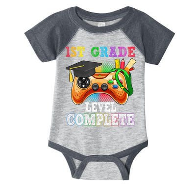 1St Grade Level Complete Last Day Of School Graduation Infant Baby Jersey Bodysuit