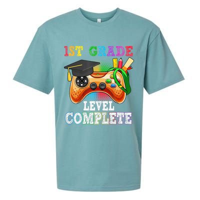 1St Grade Level Complete Last Day Of School Graduation Sueded Cloud Jersey T-Shirt