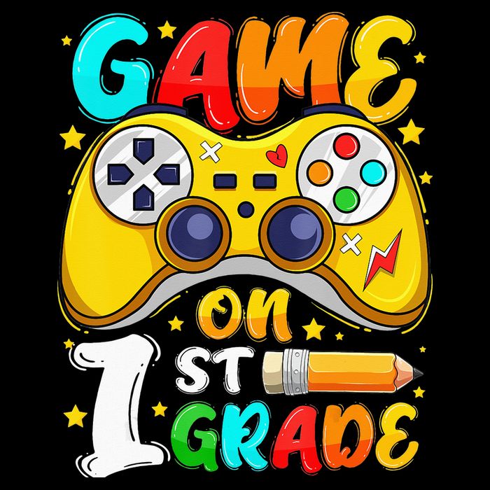 1St Grade Level Unlocked Game On 1St Grade Back To School Flexfit Unipanel Trucker Cap
