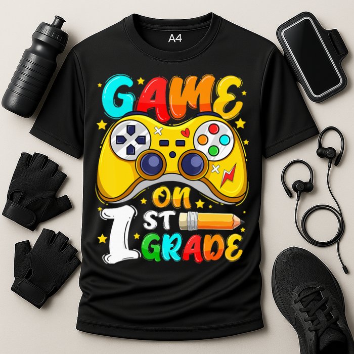 1St Grade Level Unlocked Game On 1St Grade Back To School Performance Shirt
