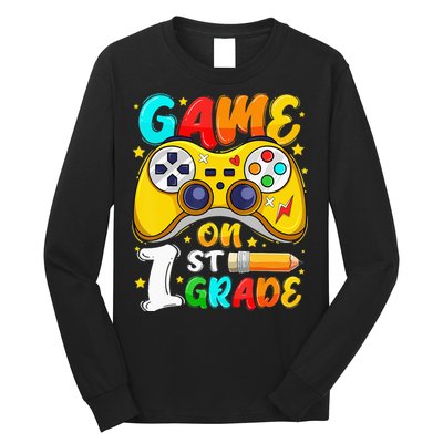 1St Grade Level Unlocked Game On 1St Grade Back To School Long Sleeve Shirt