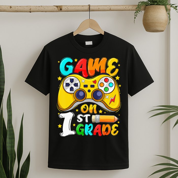 1St Grade Level Unlocked Game On 1St Grade Back To School T-Shirt
