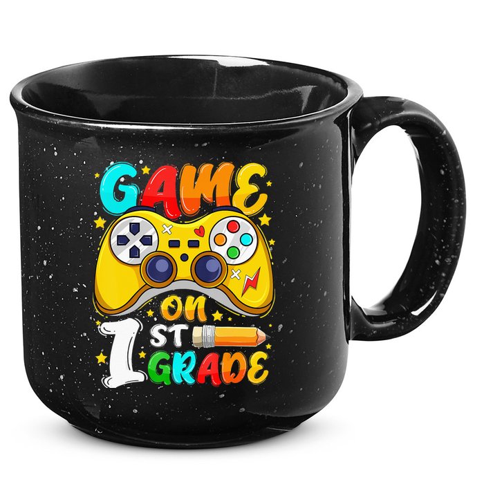 1St Grade Level Unlocked Game On 1St Grade Back To School 15oz Campfire Ceramic Mug