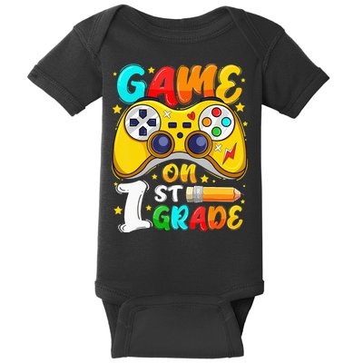 1St Grade Level Unlocked Game On 1St Grade Back To School Baby Bodysuit