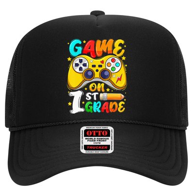 1St Grade Level Unlocked Game On 1St Grade Back To School Trucker Hat
