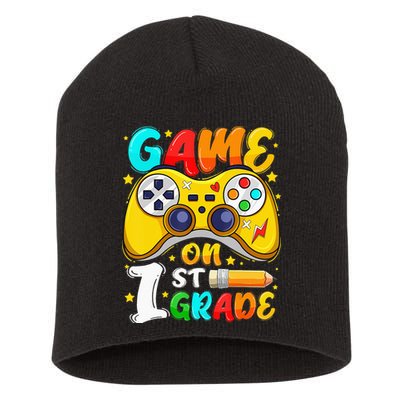 1St Grade Level Unlocked Game On 1St Grade Back To School Short Acrylic Beanie